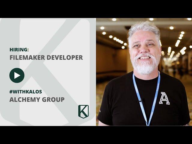 Alchemy Group worked #withKalos to find and hire a FileMaker Developer