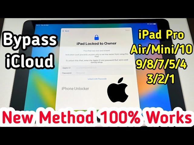 Bypass Activation iPad 1/2/3/4/5/6/7/8/9/10/Mini/Air/Pro | Unlock iPad Activation Lock