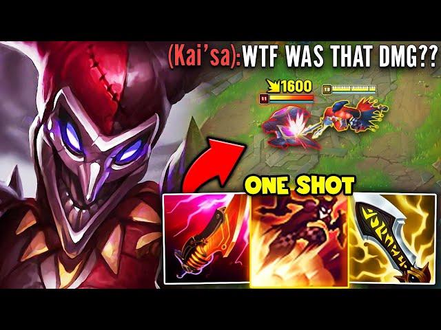 HAHAHA! THIS ONE SHOT SHACO BUILD IS TOO FUNNY! (BACKSTAB FOR 1600 DAMAGE)