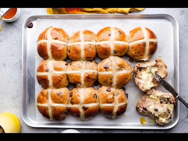 Chocolate Chip Hot Cross Buns