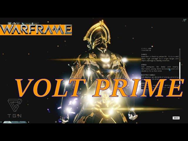 Warframe VOLT PRIME   ODONATA PRIME