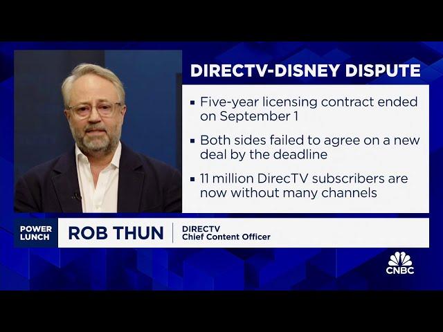 DirecTV chief content officer on ESPN blackout: Disney is still mandating minimum penetration