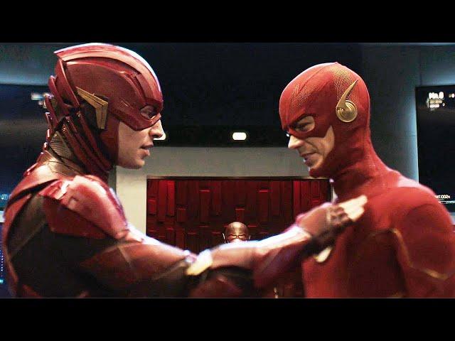 Flash (Ezra Miller) Meets Flash (Grant Gustin) - Crisis On Infinite Earths - Arrow (TV series)