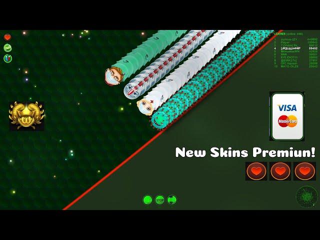 Wormax.io NEW SKINS ‍️‍️(Premiun 2020) - [JR]$JдÿяФЙP!!! 