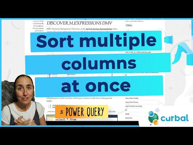 How to sort multiple columns using the M Language in Power Query