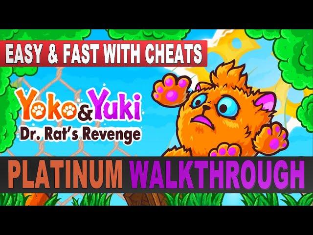 Yoko & Yuki: Dr. Rat's Revenge Platinum Walkthrough | Trophy & Achievement Guide - Easy with CHEATS