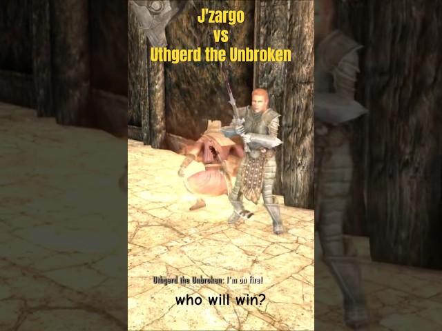 Skyrim duel: J'zargo vs Uthgerd the Unbroken - Who will win???  #skyrim