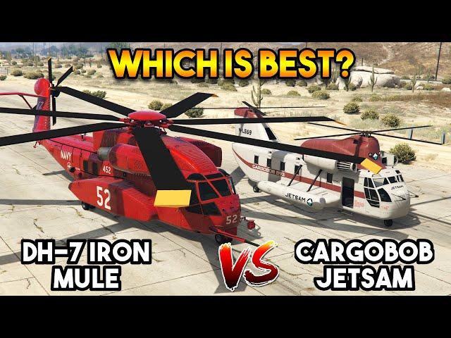 GTA 5 ONLINE : DH-7 IRON MULE VS CARGOBOB JETSAM (WHICH IS BEST?)