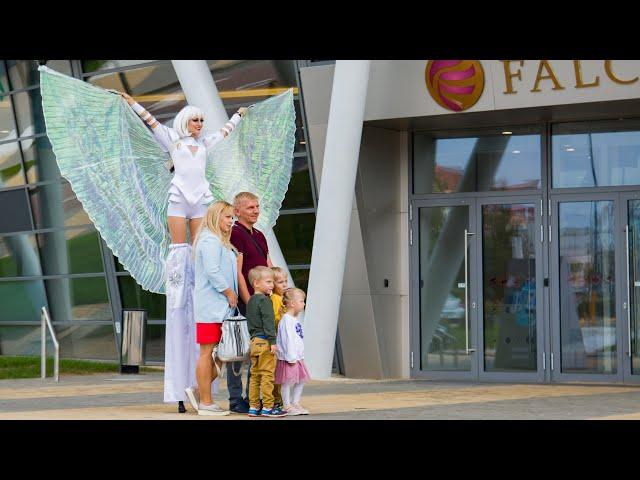 ART-SHOW DISAR: Артисты на встречу гостей/Ходулисты Минска/Fire show,Stilt walkers,Led Pixel show