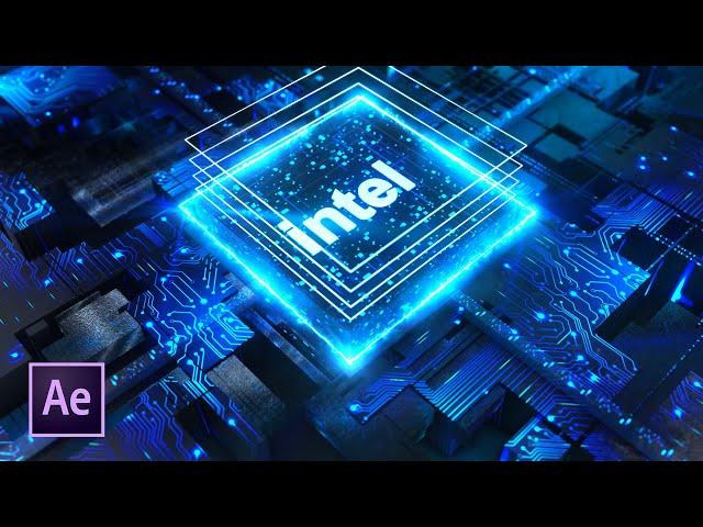 After Effects Tutorial - Processors graphics  | Element 3D Tutorial