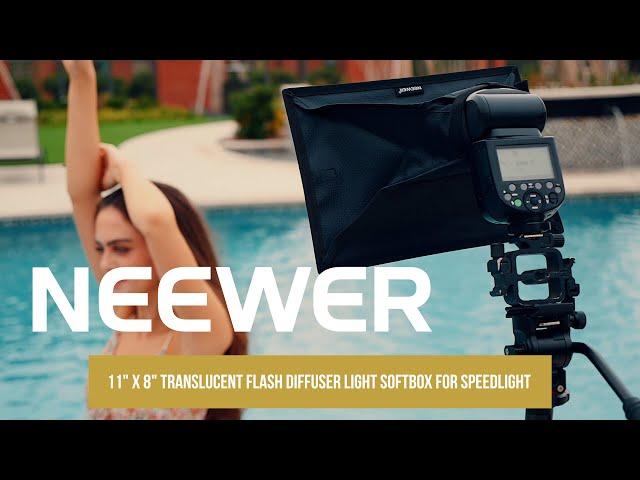 Introducing the Neewer 11" x 8" Translucent Flash Diffuser Light Softbox for Speedlight