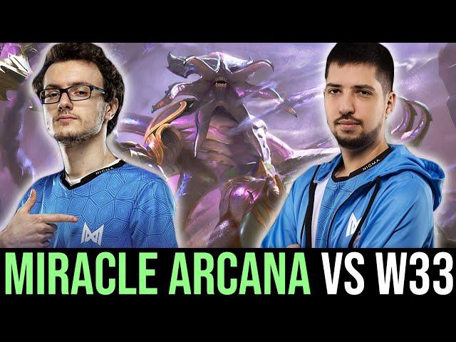 Miracle ARCANA Faceless Void vs w33 — EPIC TANKS Battle