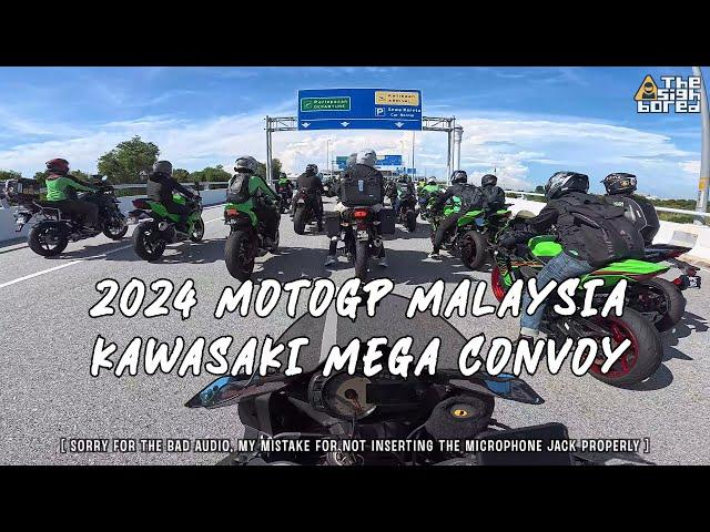 Police escort forgets how to get to Sepang circuit? | 2024 MotoGP Malaysia | Kawasaki Mega Convoy