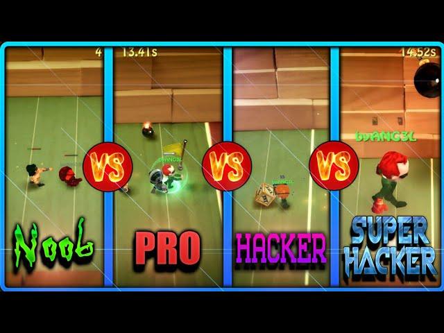 NOOB vs PRO vs HACKER vs SUPER HACKER | BombSquad Futbol