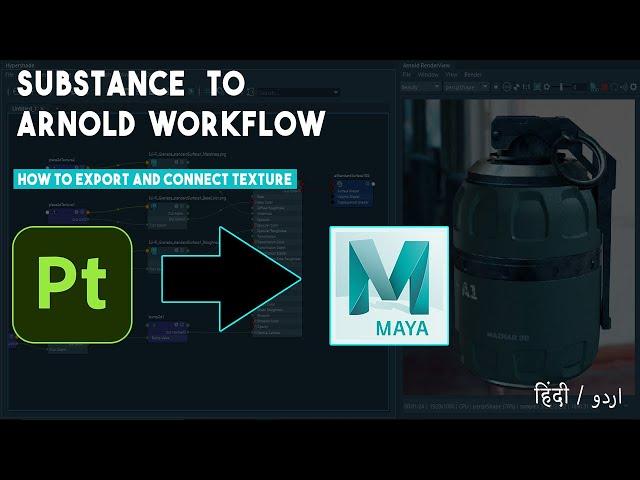 Substance Painter to Maya Arnold Textures Export Tutorial!  | Step-by-Step Guide