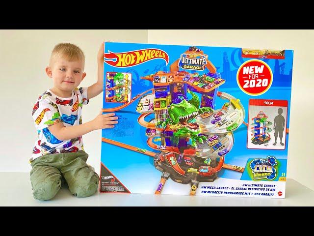 HOT WHEELS Ultimate GARAGE Хот Вилс Парковка Мега Гараж с Атакой Тираннозавра