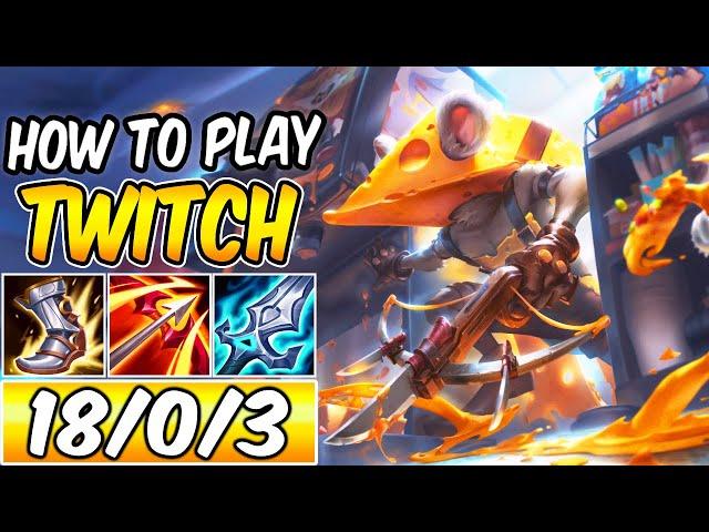 HOW TO PLAY TWITCH ADC | Build & Runes | Diamond Guide | CHEDDAR CHIEF TWITCH | League of Legends