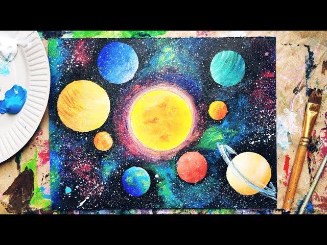 SOLAR SYSTEM | How to draw planets simply