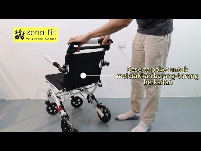 Aluminium Lightweight Wheelchair (Kerusi Roda) Suitable Carry to Flight