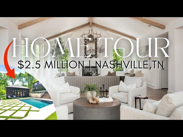 INSIDE THIS $2.55 Million LUXURY HOME IN NASHVILLE, TN | Don't miss the backyard!