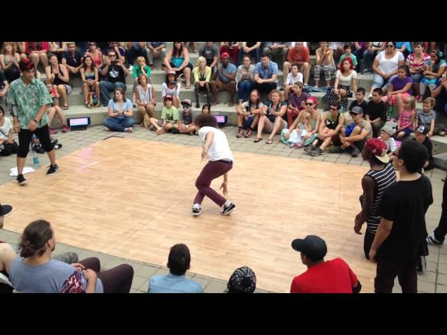 Tonga vs. Mini Cooper (Top 8) | Utah Arts Festival 2014 Bboy Battle