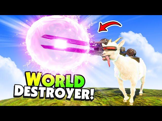 My Stupid GOAT Used the MOST POWERFUL WEAPON in Goat Simulator 3