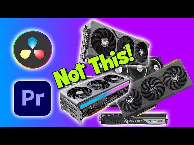 Best GPU for Video Editing in Davinci Resolve & Adobe Premiere Pro in 2024