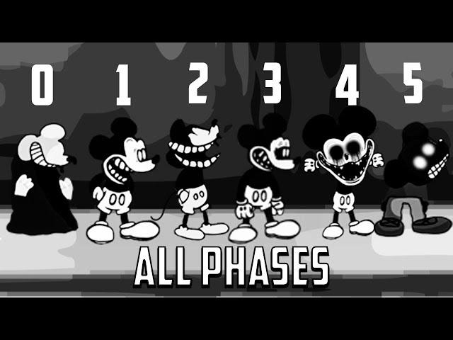 Mickey Mouse ALL PHASES (0-5 PHASES) Friday Night Funkin