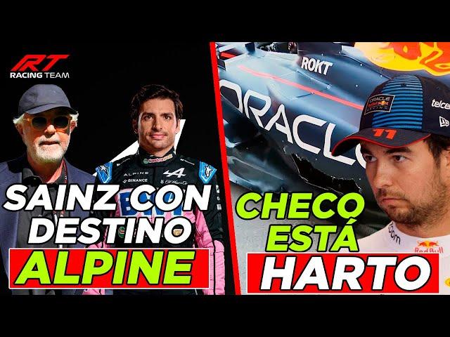  ¡NOTICIAS F1! CHECO ESTÁ HARTO del RB20 y ALZA la VOZ  EFECTO BRIATORE  SAINZ con DESTINO ALPINE