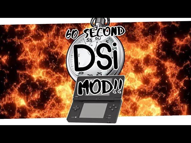 Modding a DSi in 60 Seconds // DSi Mods Made Easy! #shorts