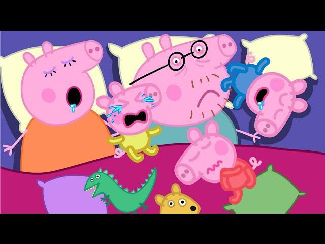 Daddy Pig Can't Sleep | Peppa Pig Funny Animation