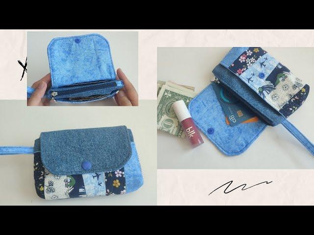 Scraps and Upcycled Old Jeans make a wonderful combination