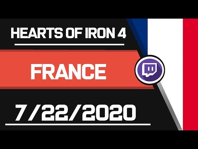 Bokoen1 ━ Twitch Archive  ━【Hearts of Iron 4】【France】【World War 1】【7/22/2020】