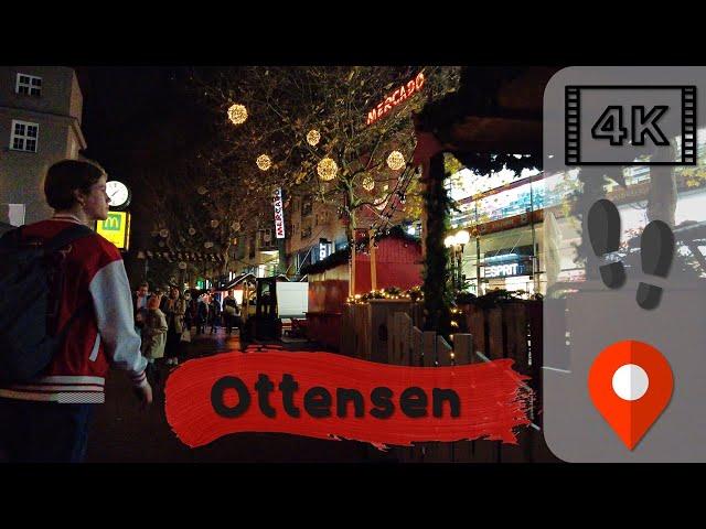 Walk in Hamburg-Ottensen  | 4K·60p | One Night in Ottensen