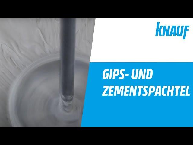 Knauf Gipsspachtel und Zementspachtel - Anrühren und Verarbeitung