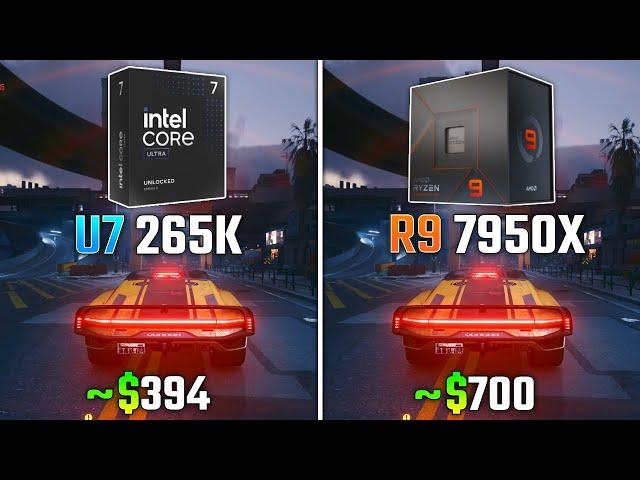 INTEL ULTRA 7 265K vs RYZEN 9 7950X | Test in 6 Games