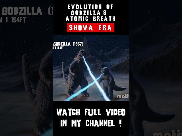 Evolution of Godzilla's atomic breath I SHOWA ERA 04  #atomicbreath  #showa  #godzilla