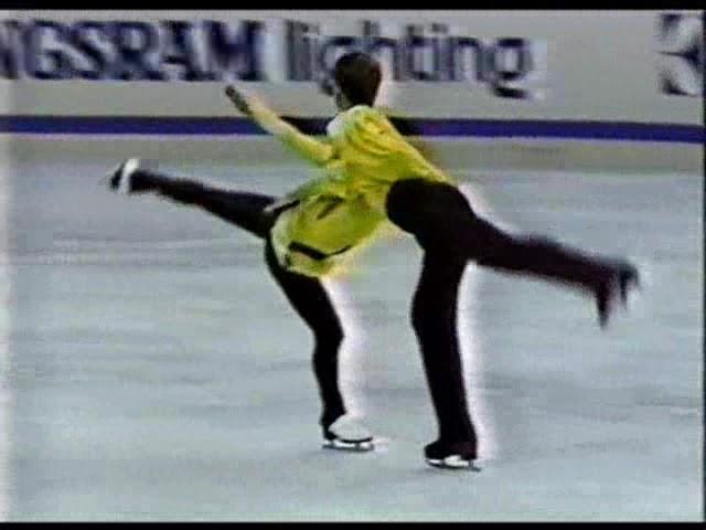 Елена Валова - Олег Васильев. ЧМ 1988. ПП. 1988 Worlds. Valova - Vasiliev. FP.