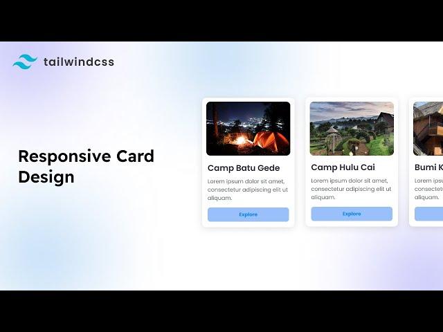 Responsive Simple Card Design - Tailwind CSS