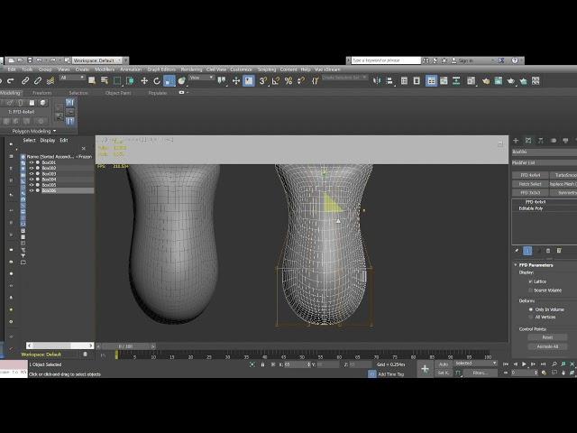 Using morphers to create water droplet in 3dsmax