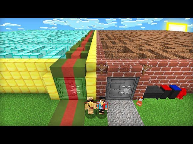 ЛАБИРИНТ БОМЖА ПРОТИВ ЛАБИРИНТ МИЛЛИОНЕРА В МАЙНКРАФТ | Компот Minecraft