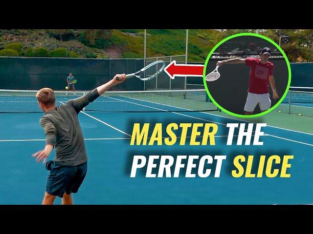 Tennis Backhand Slice Lesson | How To Slice Like A Tennis Pro in 8 Minutes - Tennis Slice Tutorial