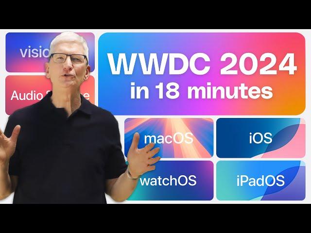 Apple WWDC 2024 keynote in 18 minutes