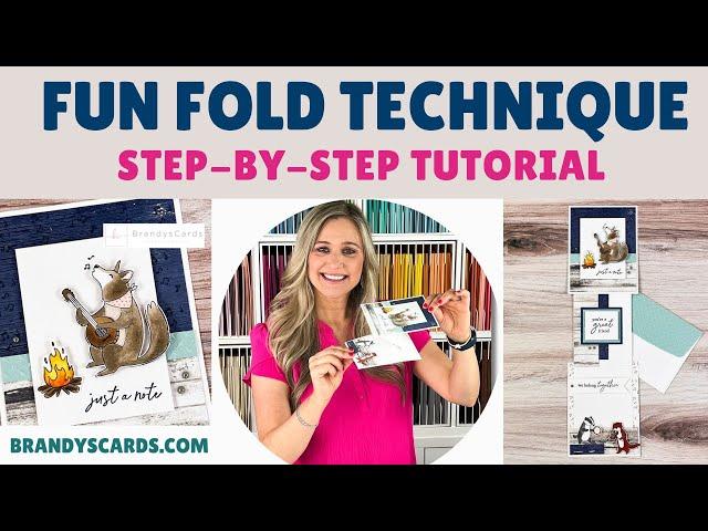 Step-by-Step Fun Fold Card Tutorial featuring Musical Jamboree Stamp Set | BrandysCards