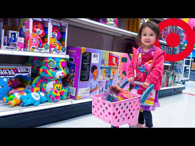 Target Shopping in a TINY (pink) Shopping CART!!