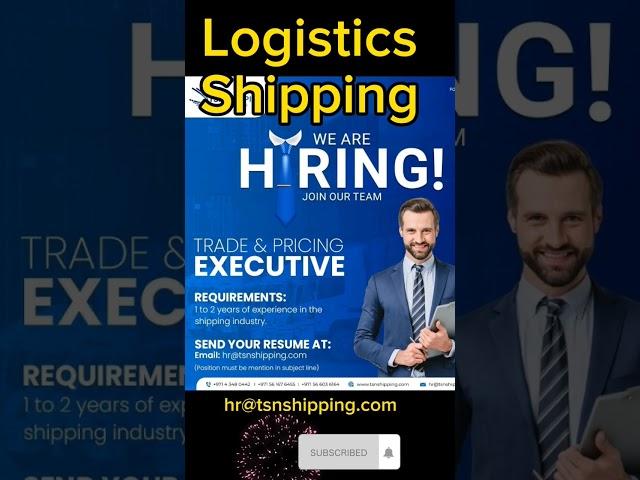 Logistics | Jobs in Dubai | Trade and Pricing Executive