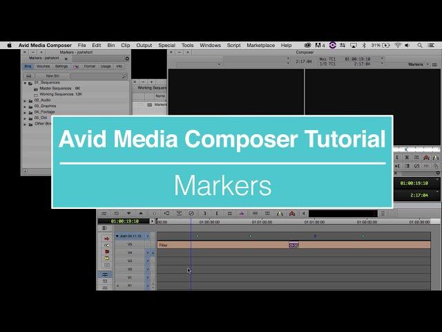 How to Use Markers in Avid Media Composer Tutorial
