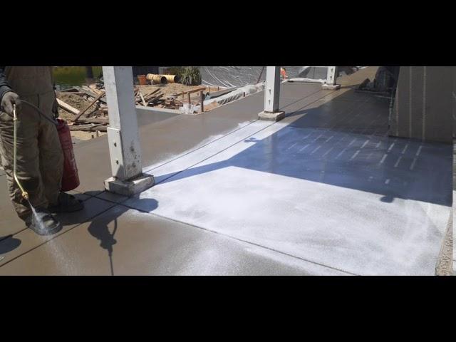 Veterans concrete,...begin apply Top Cast #3 @ flatwork / steps