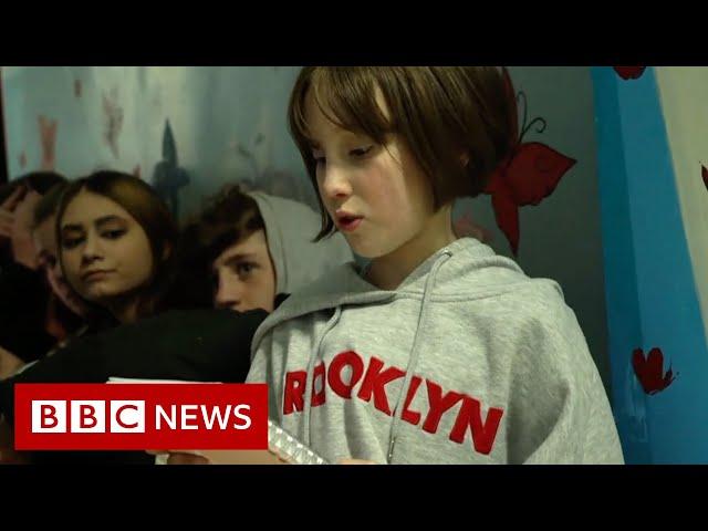 Ukrainian children surviving war with Russia without their parents - BBC News