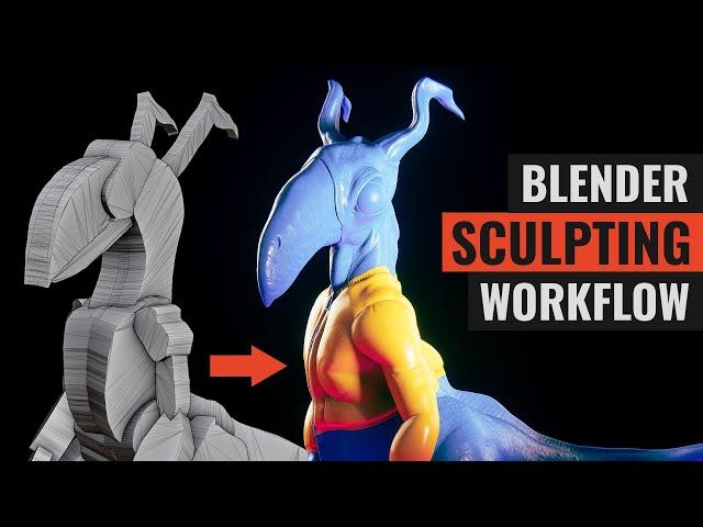 Blender Sculpting Tutorial: Full Advanced Creature Creation Workflow